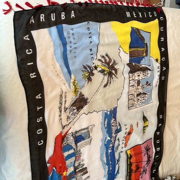 VINTAGE Caribbean Travel Wrap - Picture 3 of 9